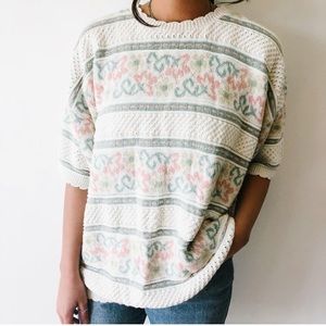 Vintage Oversized Pastel Sweater L